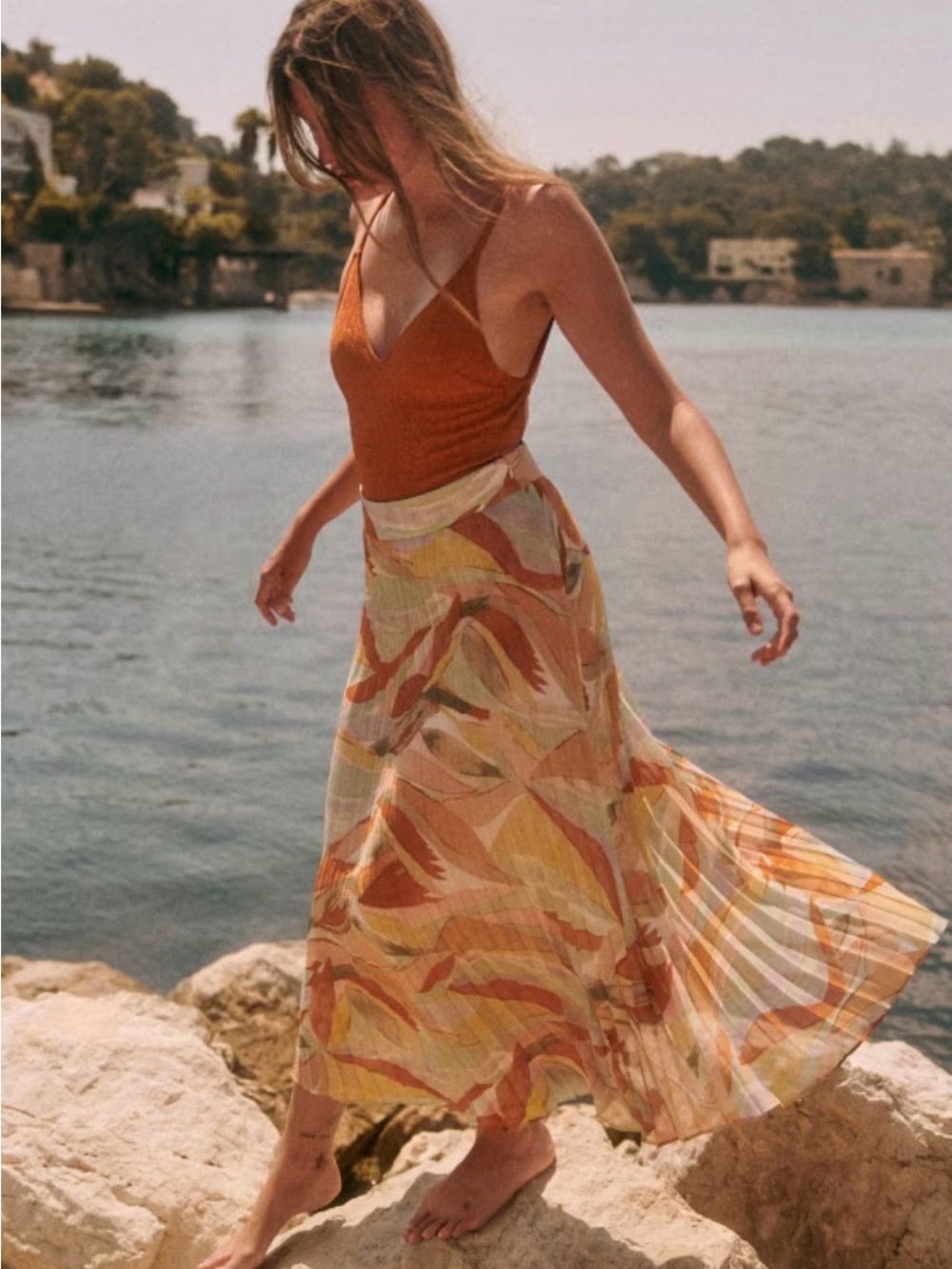 Sezane Dune Skirt size 10